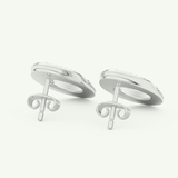 1.04 TCW Round Lab-Grown Diamond Hoop Earrings 12