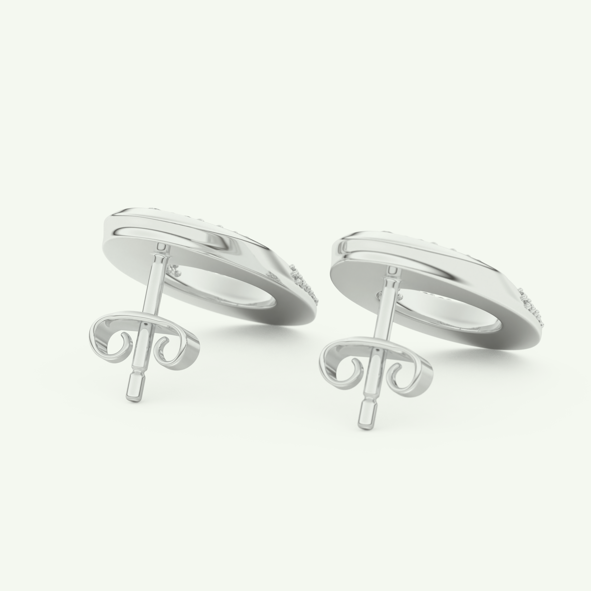 1.04 TCW Round Lab-Grown Diamond Hoop Earrings 12