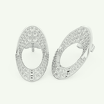 1.04 TCW Round Lab-Grown Diamond Hoop Earrings 10