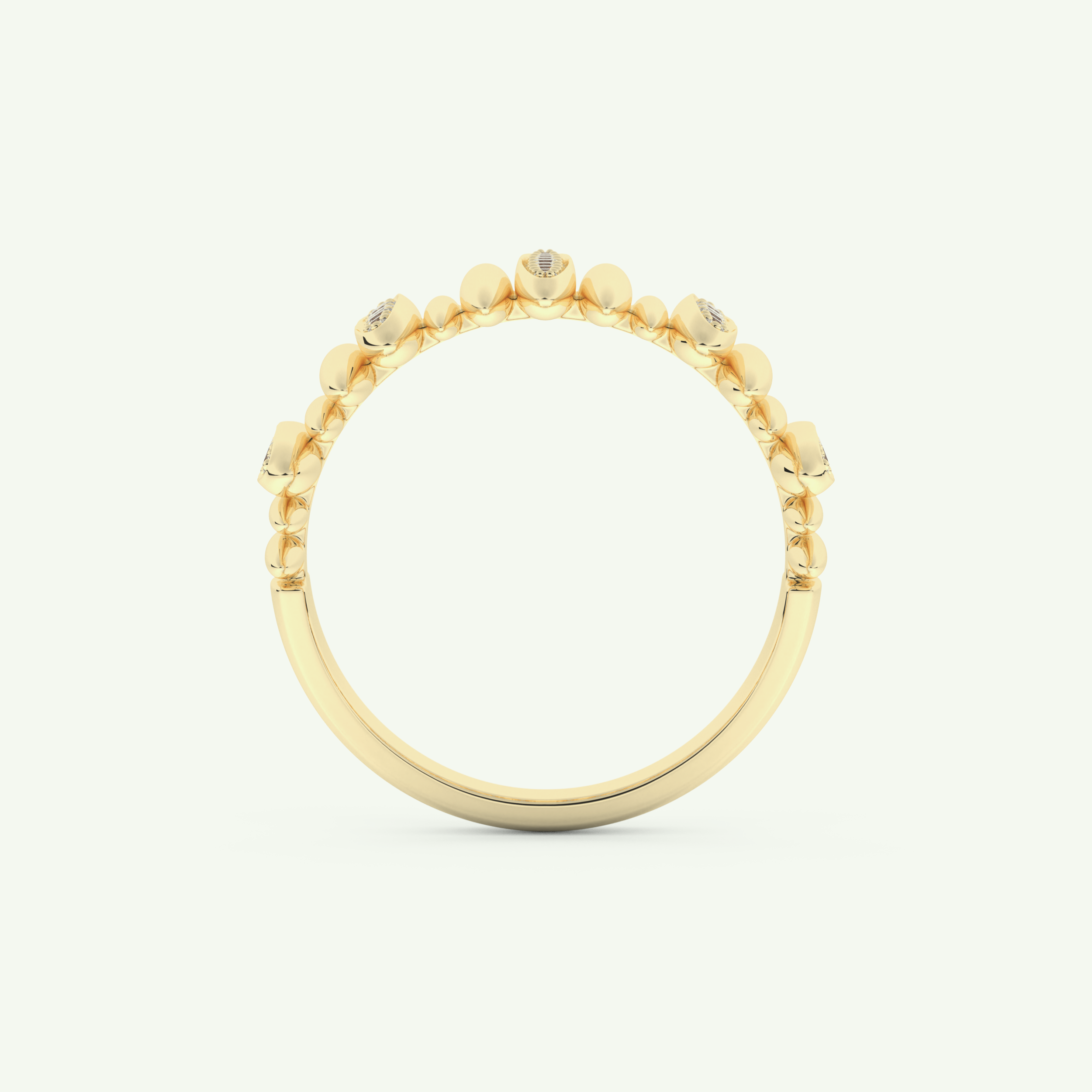 0.29 CT Round Cut Lab-Grown Diamond Wedding Band 5