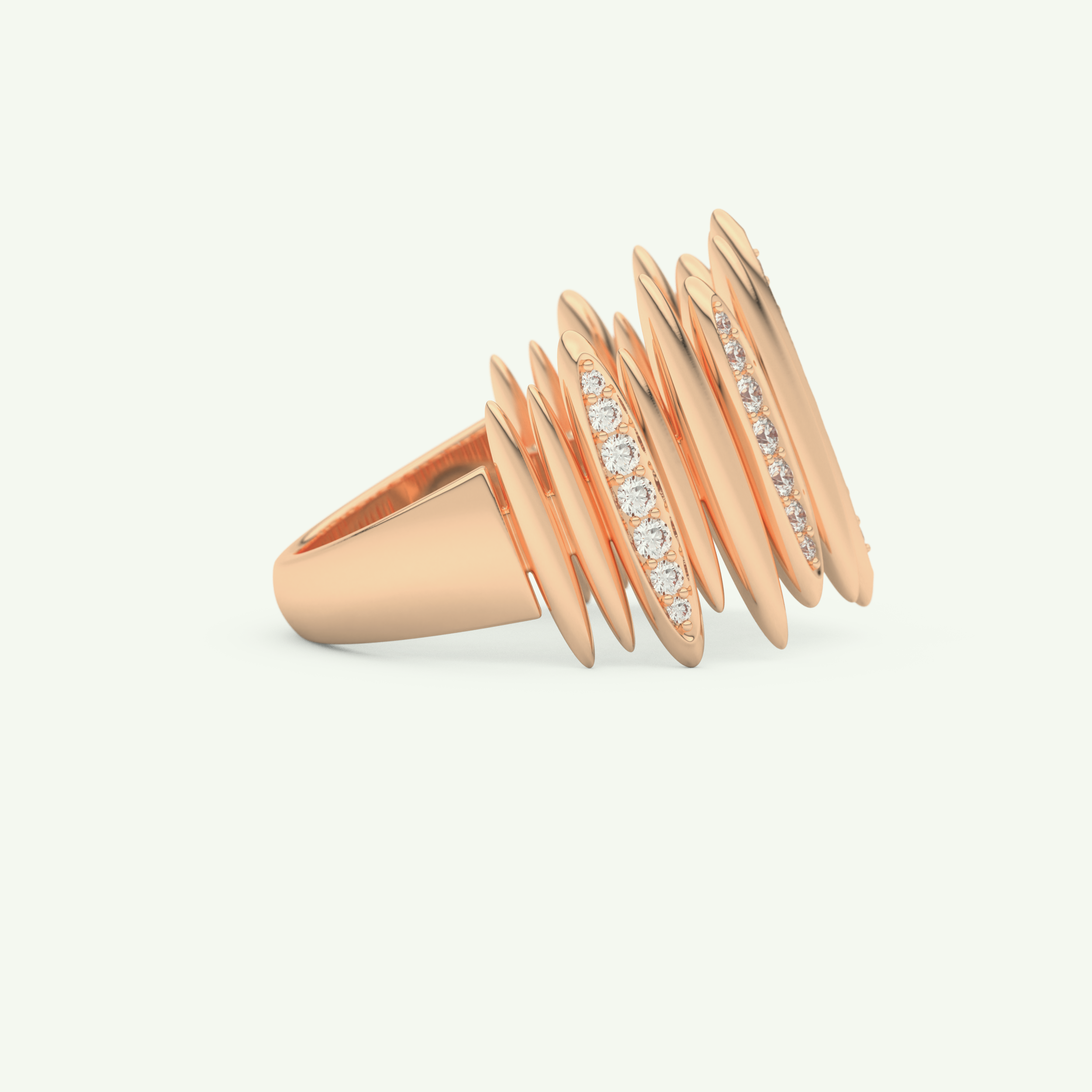 0.29 CT Round Cut Lab-Grown Diamond Wedding Band 8