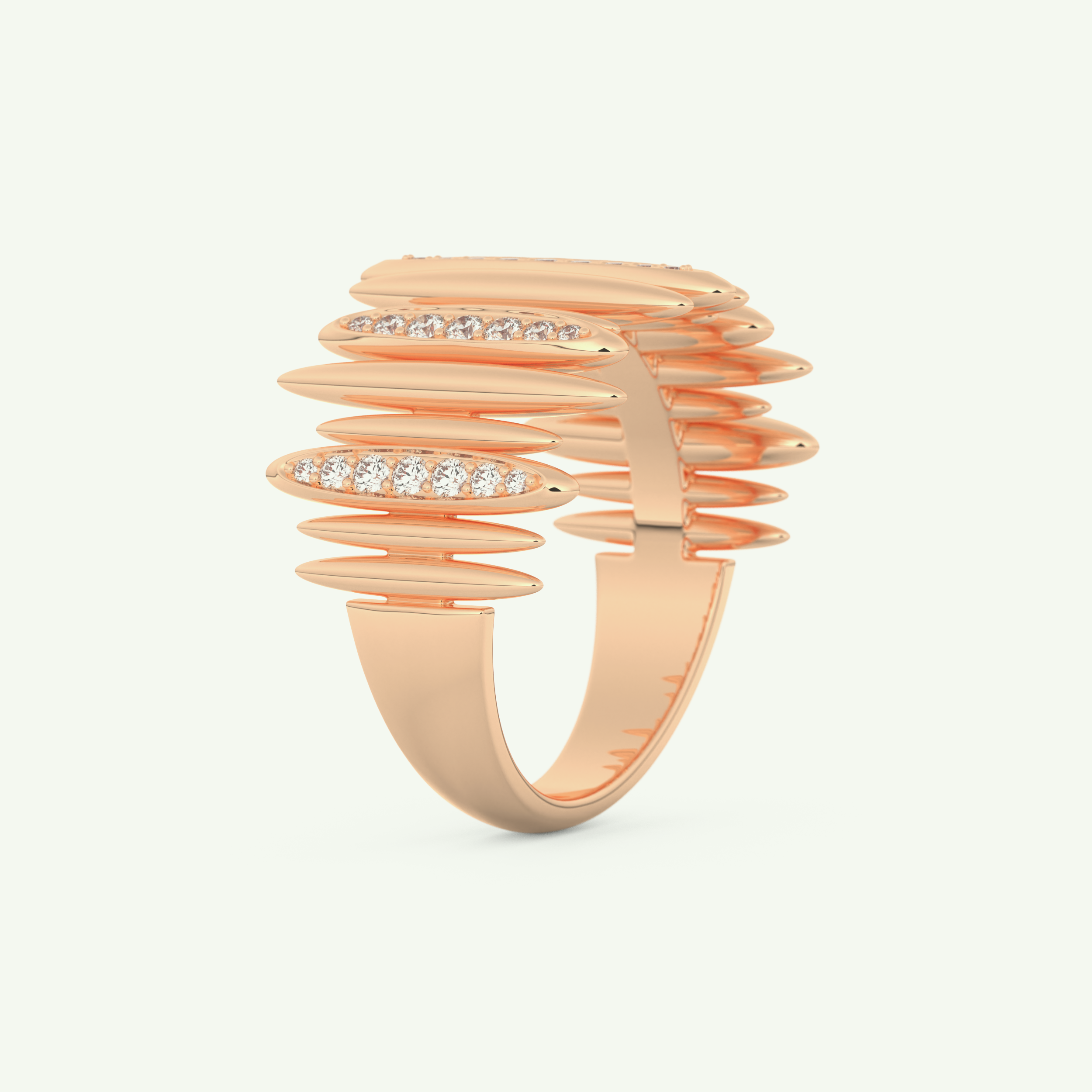 0.29 CT Round Cut Lab-Grown Diamond Wedding Band 10