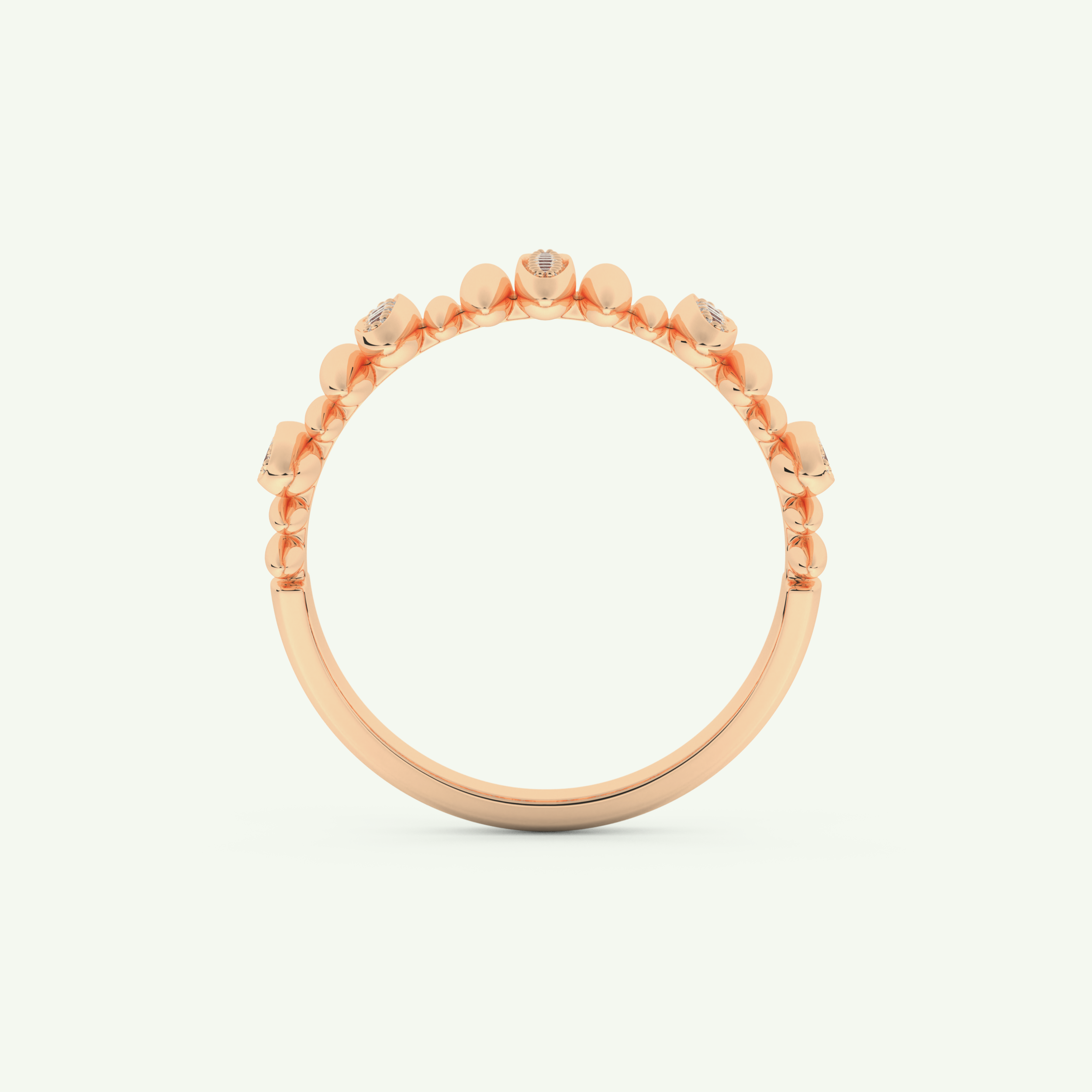 0.29 CT Round Cut Lab-Grown Diamond Wedding Band 11