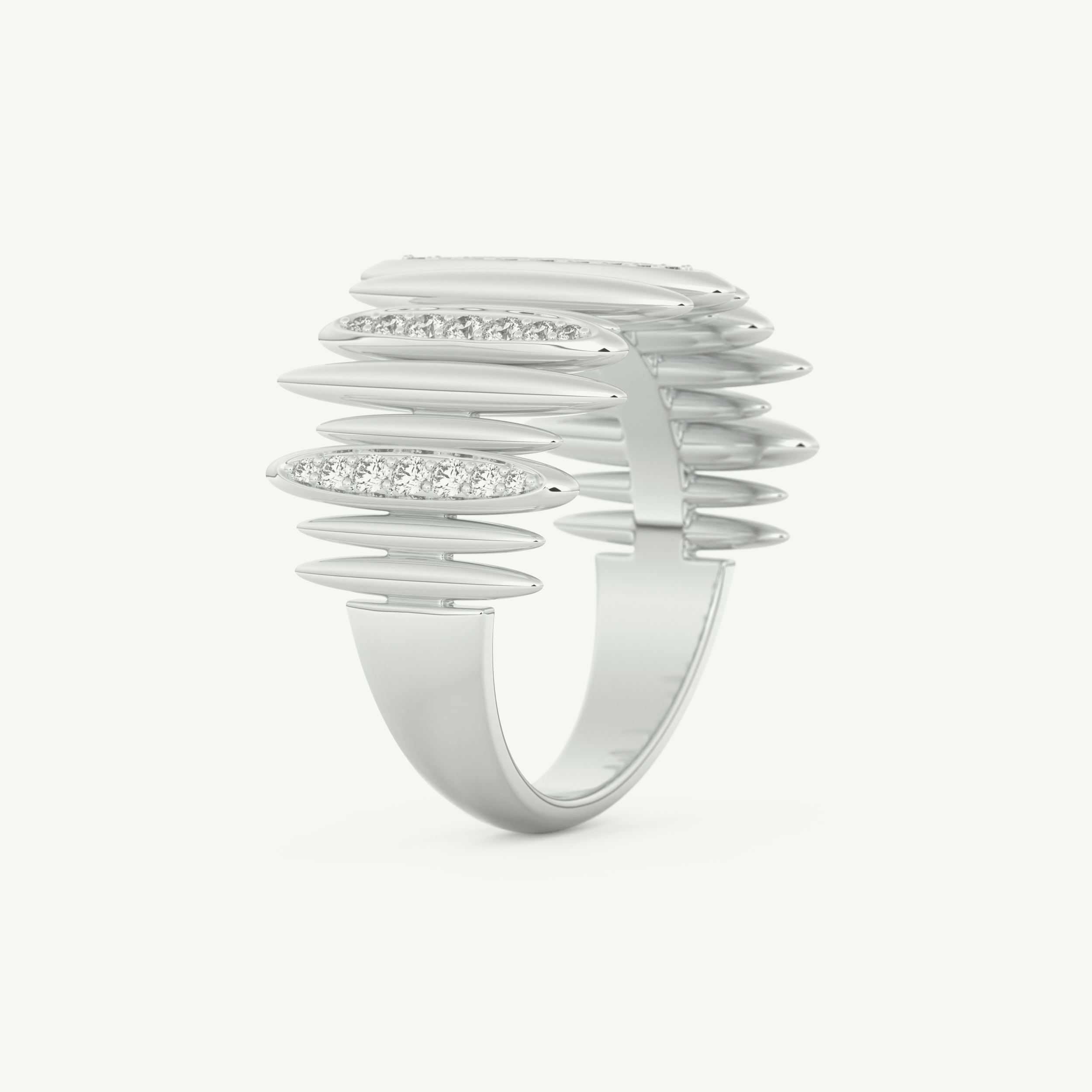 0.29 CT Round Cut Lab-Grown Diamond Wedding Band 16