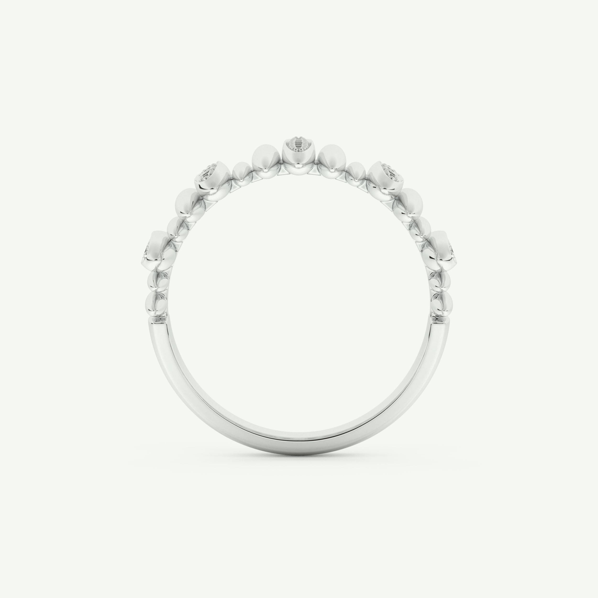 0.29 CT Round Cut Lab-Grown Diamond Wedding Band 17