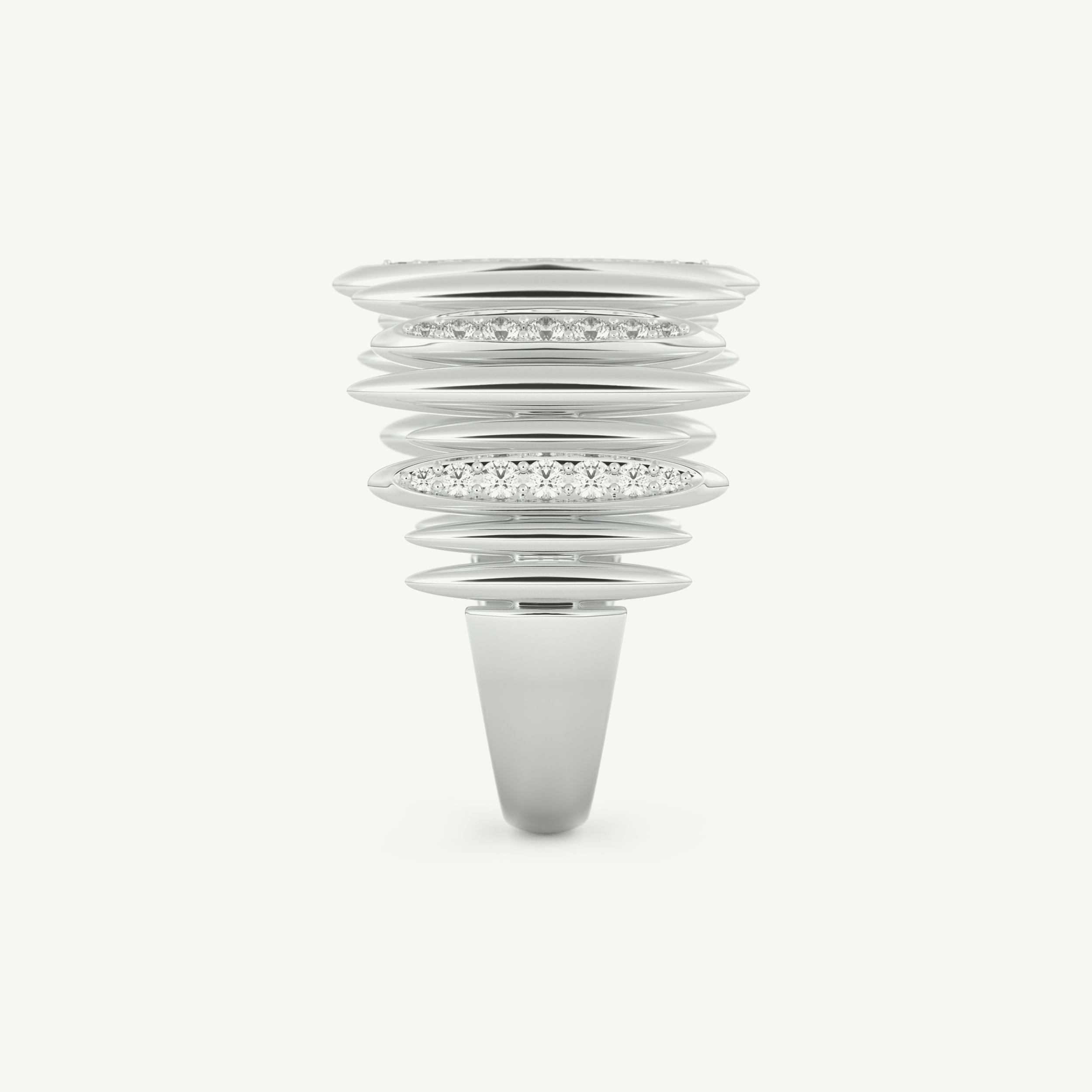 0.29 CT Round Cut Lab-Grown Diamond Wedding Band 18