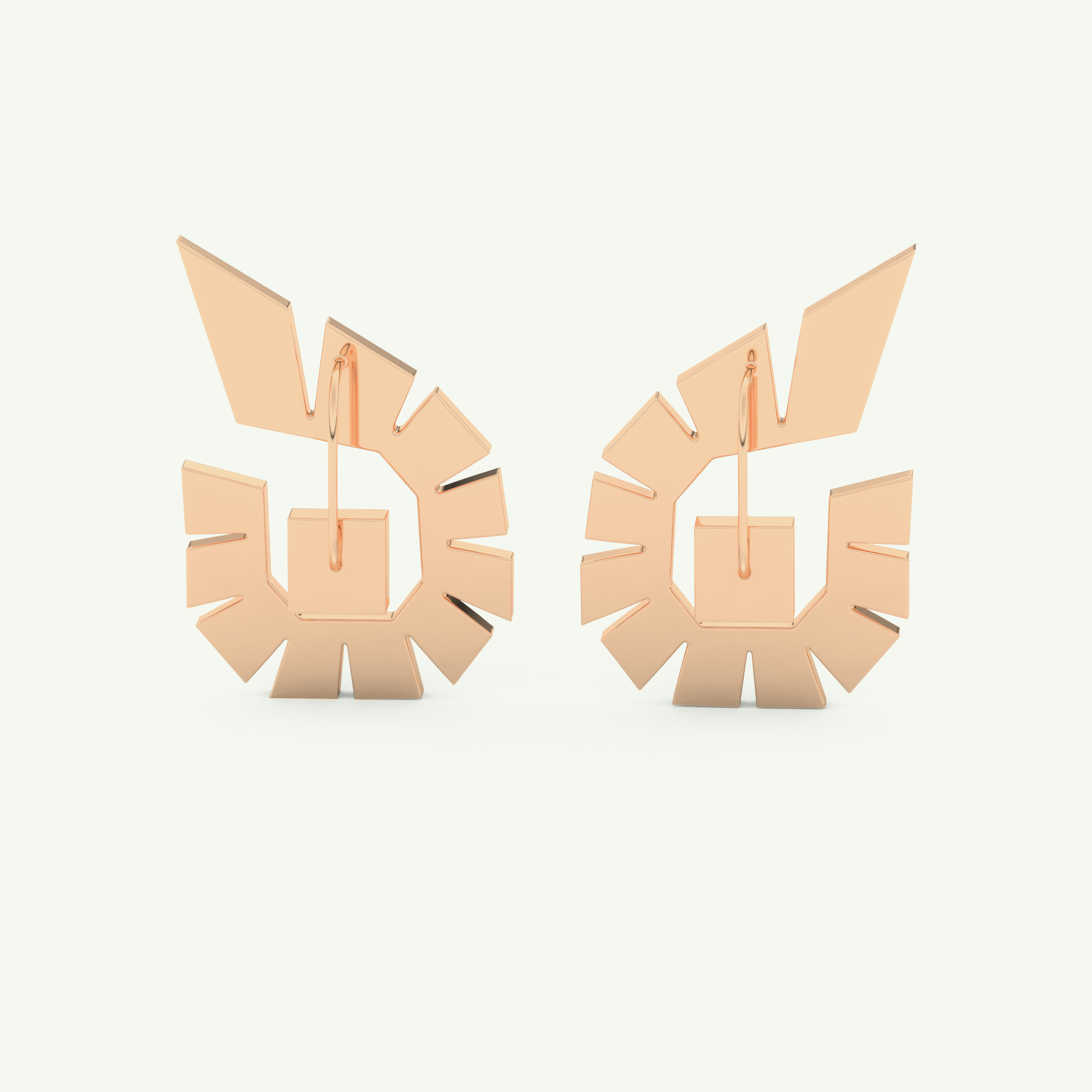 1.3 TCW Princess & Baguette Lab-Grown Diamond Earrings 6