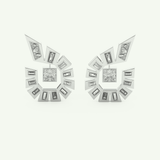 1.3 TCW Princess & Baguette Lab-Grown Diamond Earrings 9