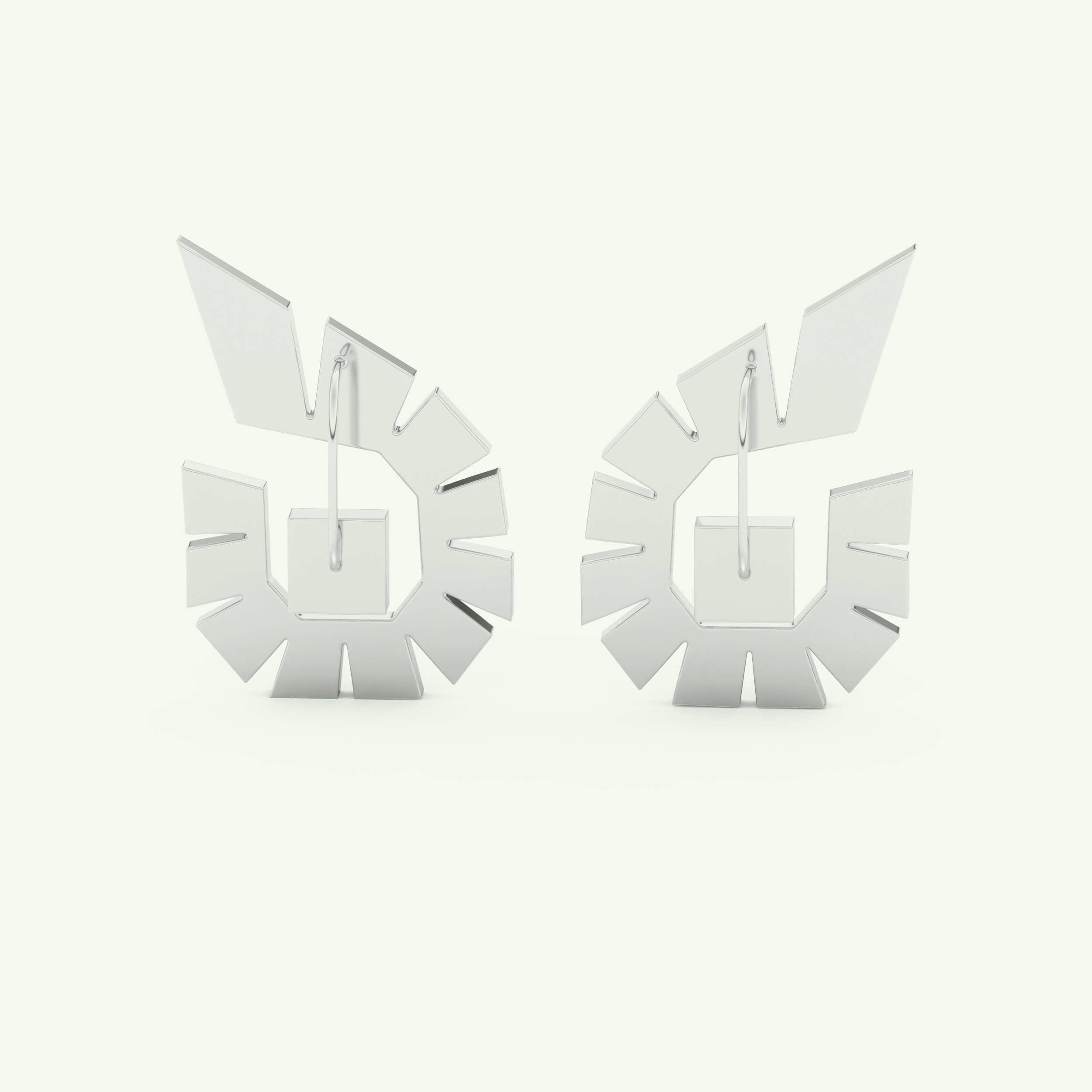 1.3 TCW Princess & Baguette Lab-Grown Diamond Earrings 10