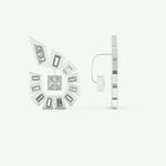 1.3 TCW Princess & Baguette Lab-Grown Diamond Earrings 12