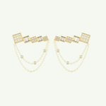 0.42 TCW Round & Baguette Lab-Grown Diamond Drop Earrings 1