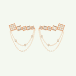 0.42 TCW Round & Baguette Lab-Grown Diamond Drop Earrings 5
