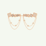 0.42 TCW Round & Baguette Lab-Grown Diamond Drop Earrings 7