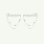 0.42 TCW Round & Baguette Lab-Grown Diamond Drop Earrings 10