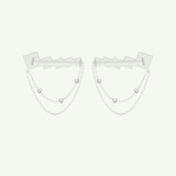 0.42 TCW Round & Baguette Lab-Grown Diamond Drop Earrings 10