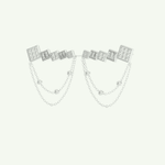 0.42 TCW Round & Baguette Lab-Grown Diamond Drop Earrings 11