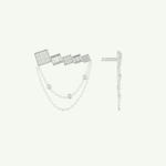 0.42 TCW Round & Baguette Lab-Grown Diamond Drop Earrings 12