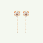 1.44 TCW Round & Emerald Lab-Grown Diamond Drop Earrings 5