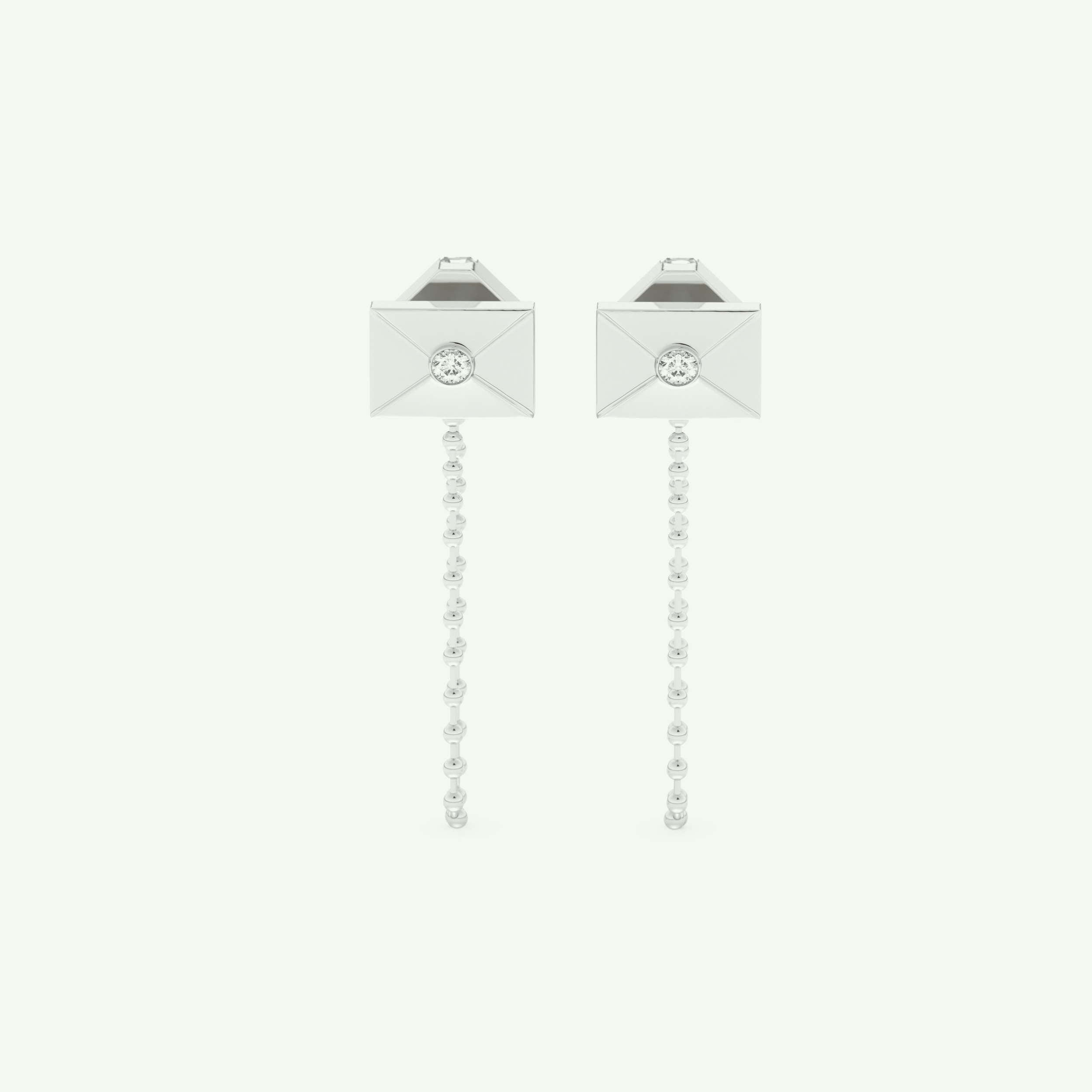 1.44 TCW Round & Emerald Lab-Grown Diamond Drop Earrings 10