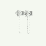 1.44 TCW Round & Emerald Lab-Grown Diamond Drop Earrings 11
