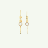 0.15 TCW Round Lab-Grown Diamond Drop Earrings 2