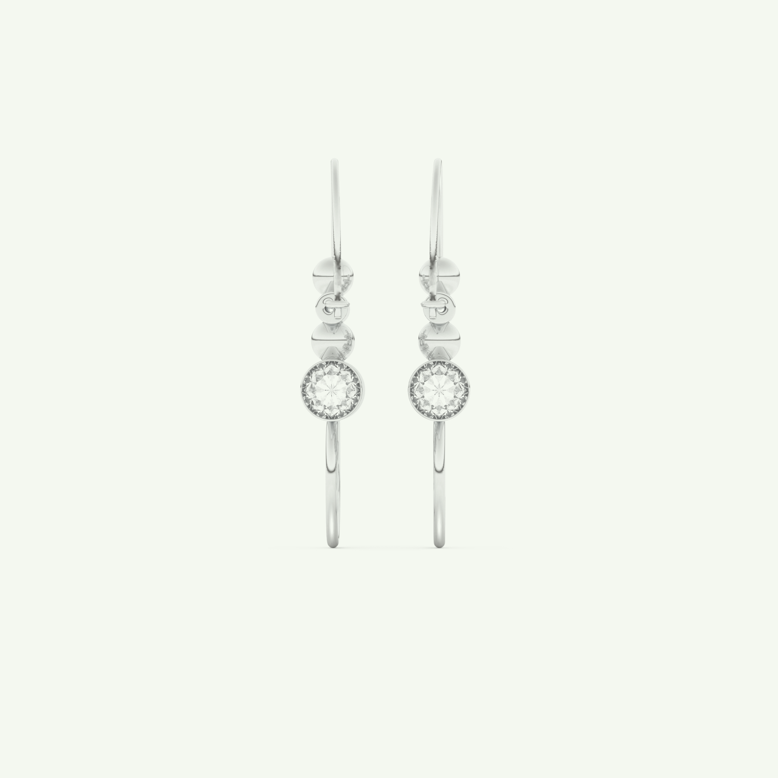 0.15 TCW Round Lab-Grown Diamond Drop Earrings 10