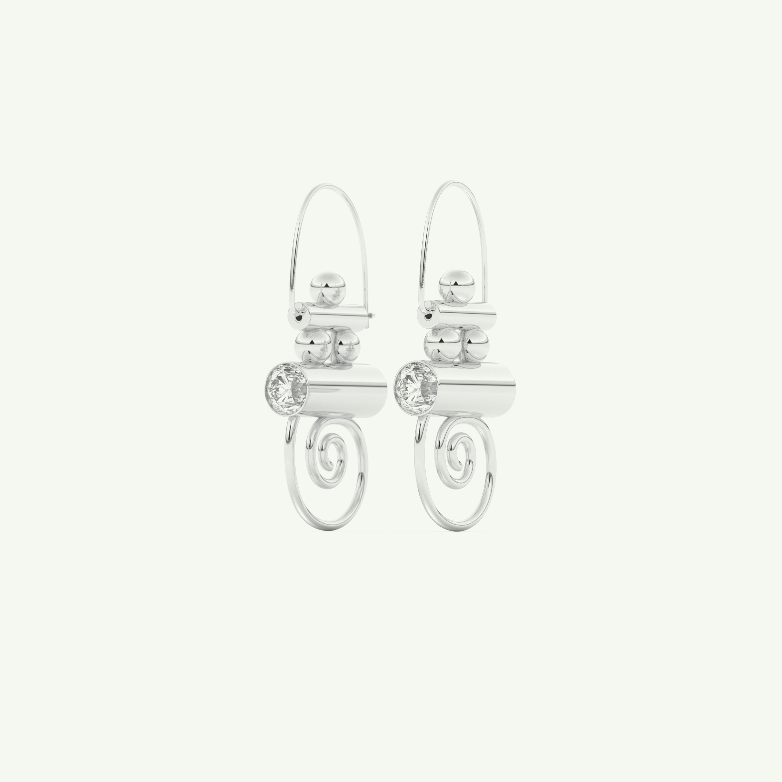 0.15 TCW Round Lab-Grown Diamond Drop Earrings 11