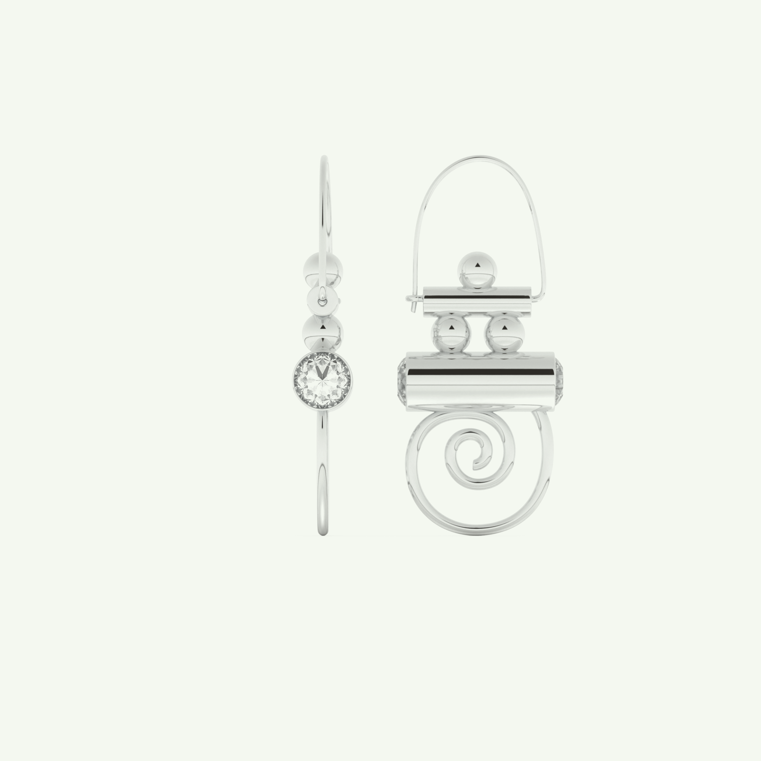 0.15 TCW Round Lab-Grown Diamond Drop Earrings 12