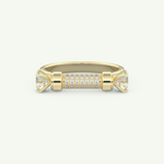 1.07 CT Round Cut Lab-Grown Diamond Wedding Band 1
