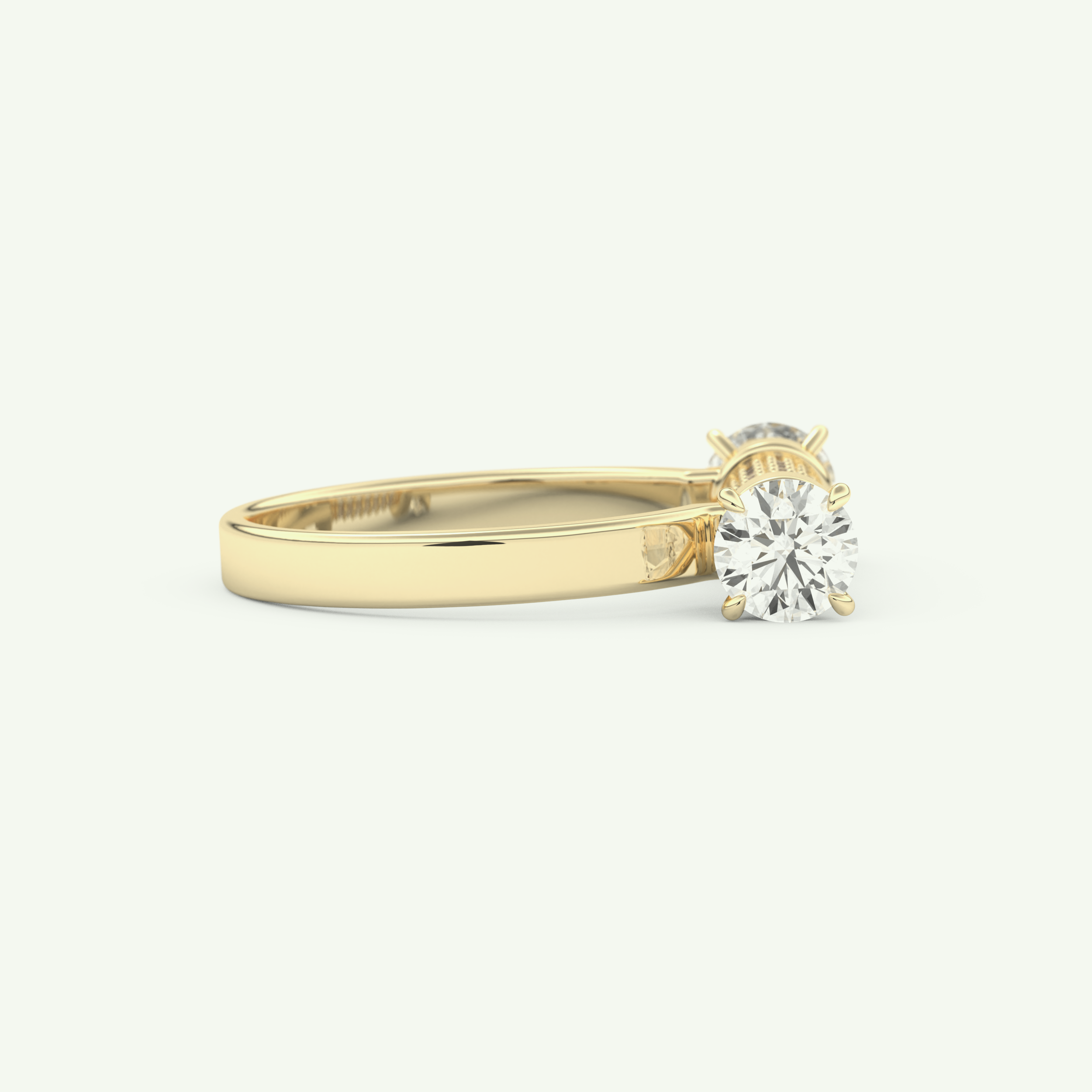 1.07 CT Round Cut Lab-Grown Diamond Wedding Band 2