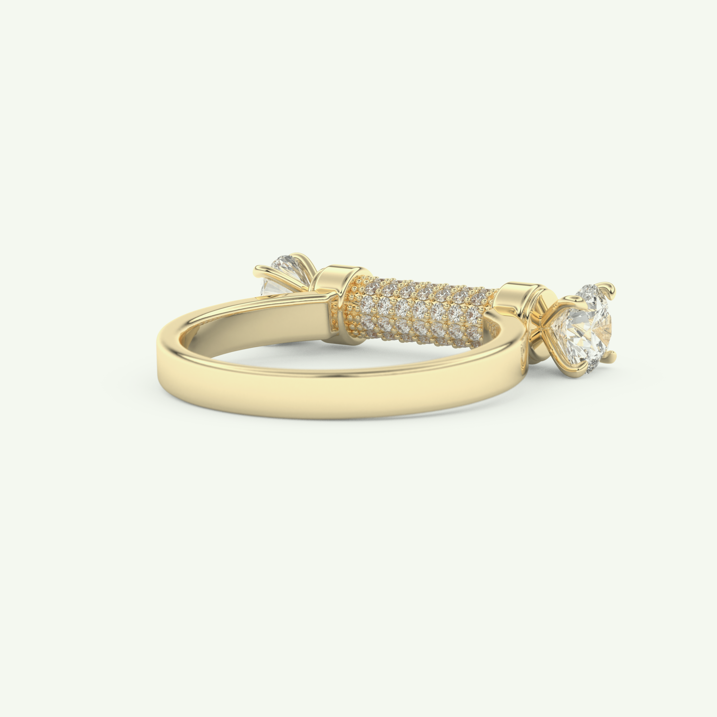 1.07 CT Round Cut Lab-Grown Diamond Wedding Band 3