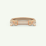 1.07 CT Round Cut Lab-Grown Diamond Wedding Band 7