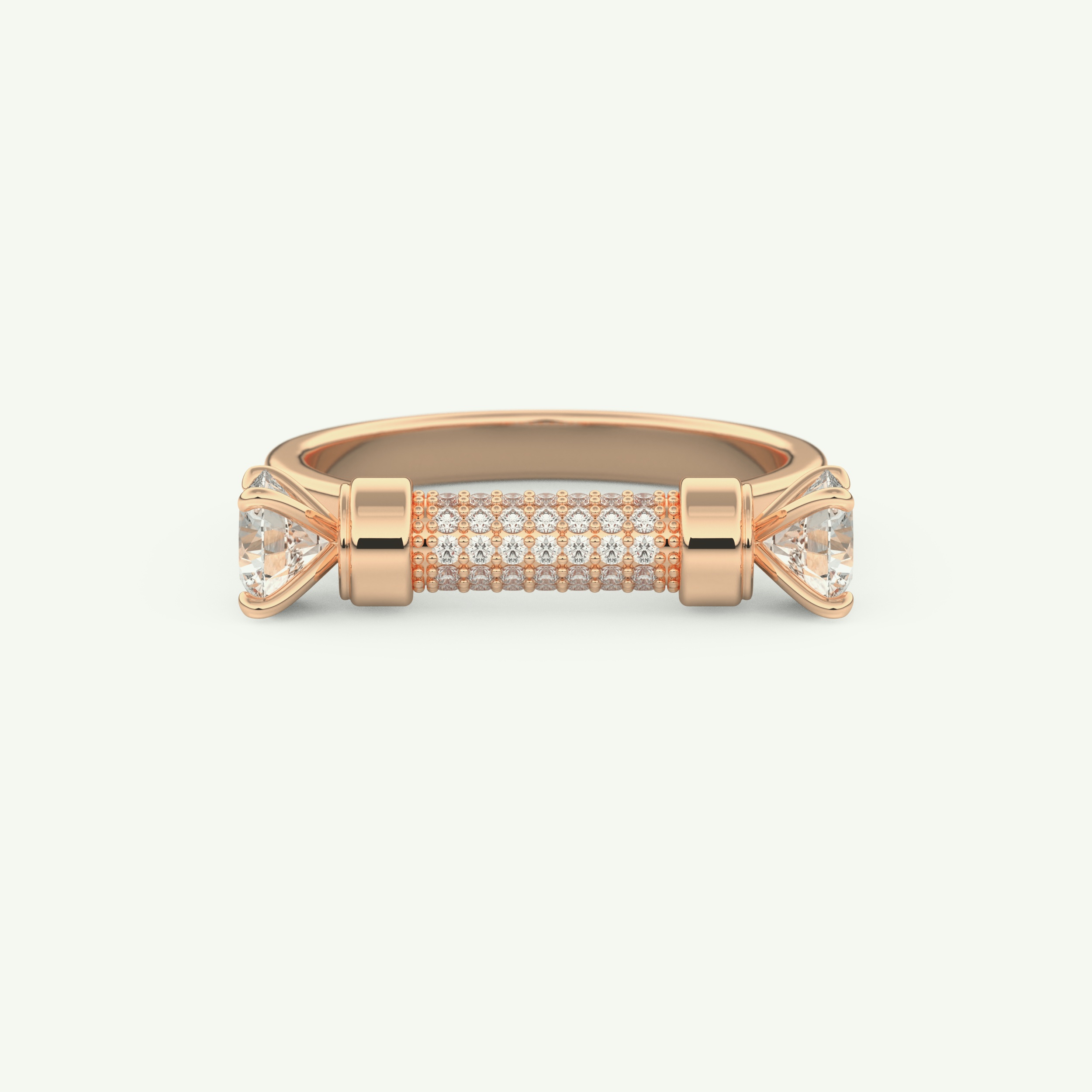 1.07 CT Round Cut Lab-Grown Diamond Wedding Band 7