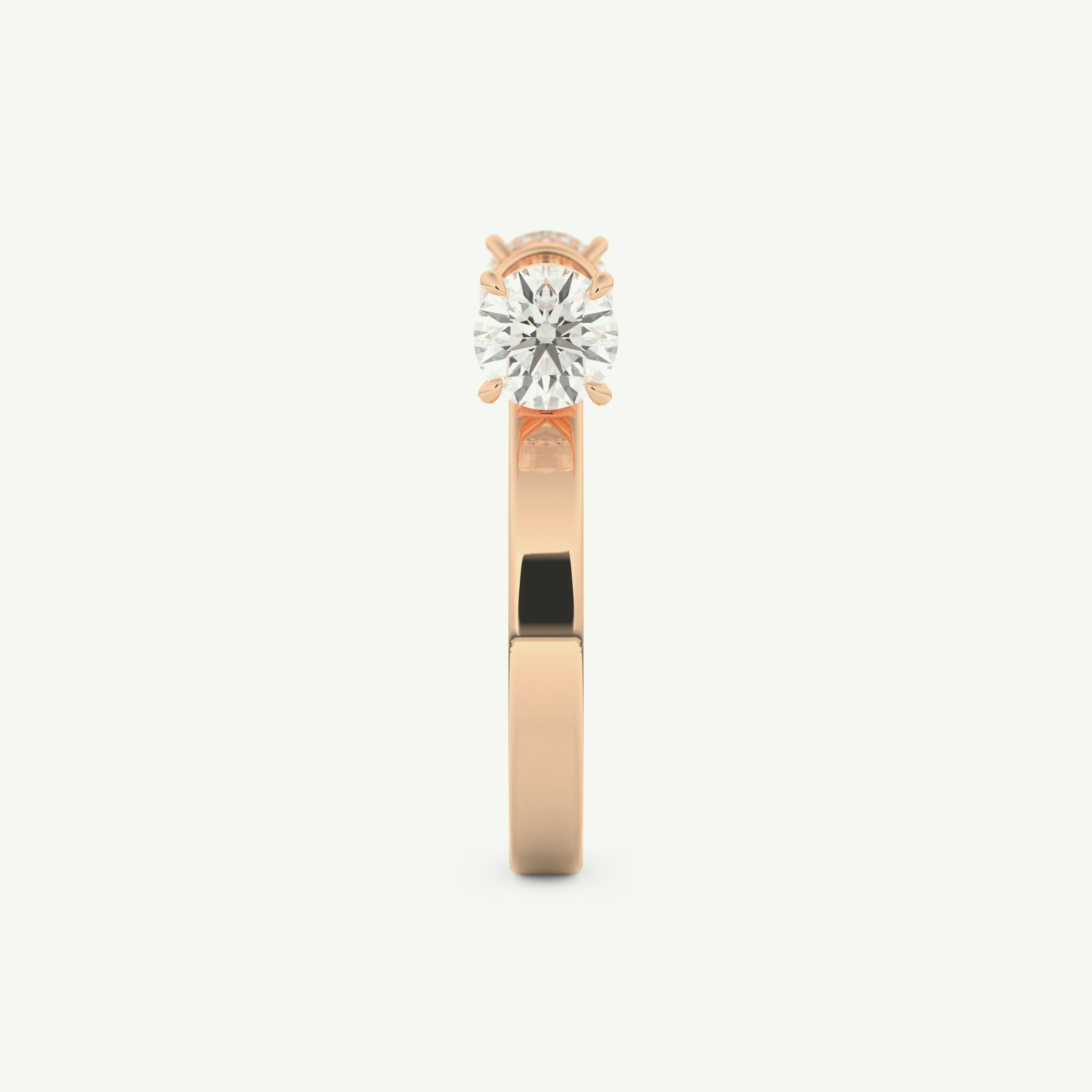1.07 CT Round Cut Lab-Grown Diamond Wedding Band 12