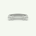 1.07 CT Round Cut Lab-Grown Diamond Wedding Band 13