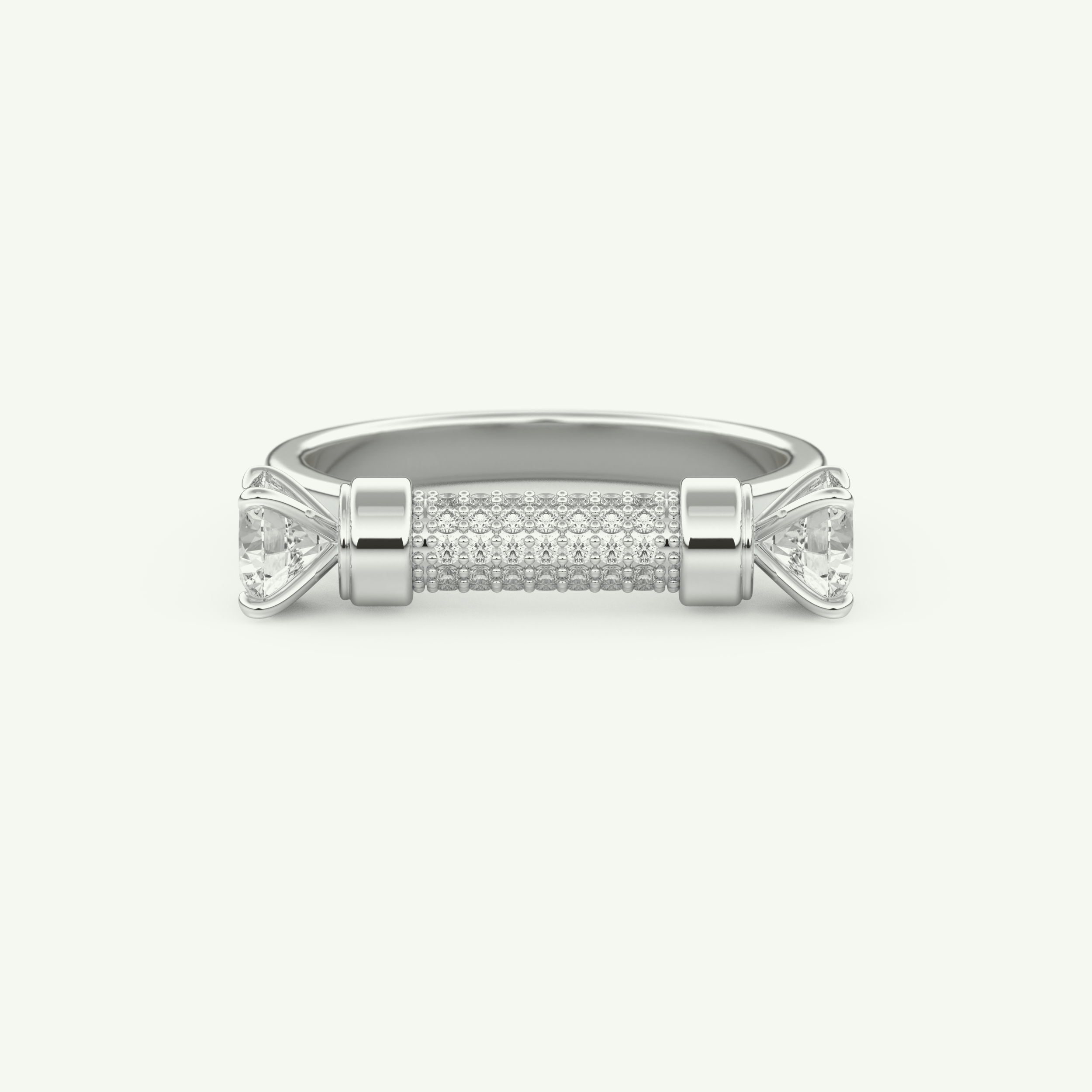 1.07 CT Round Cut Lab-Grown Diamond Wedding Band 13