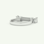 1.07 CT Round Cut Lab-Grown Diamond Wedding Band 15