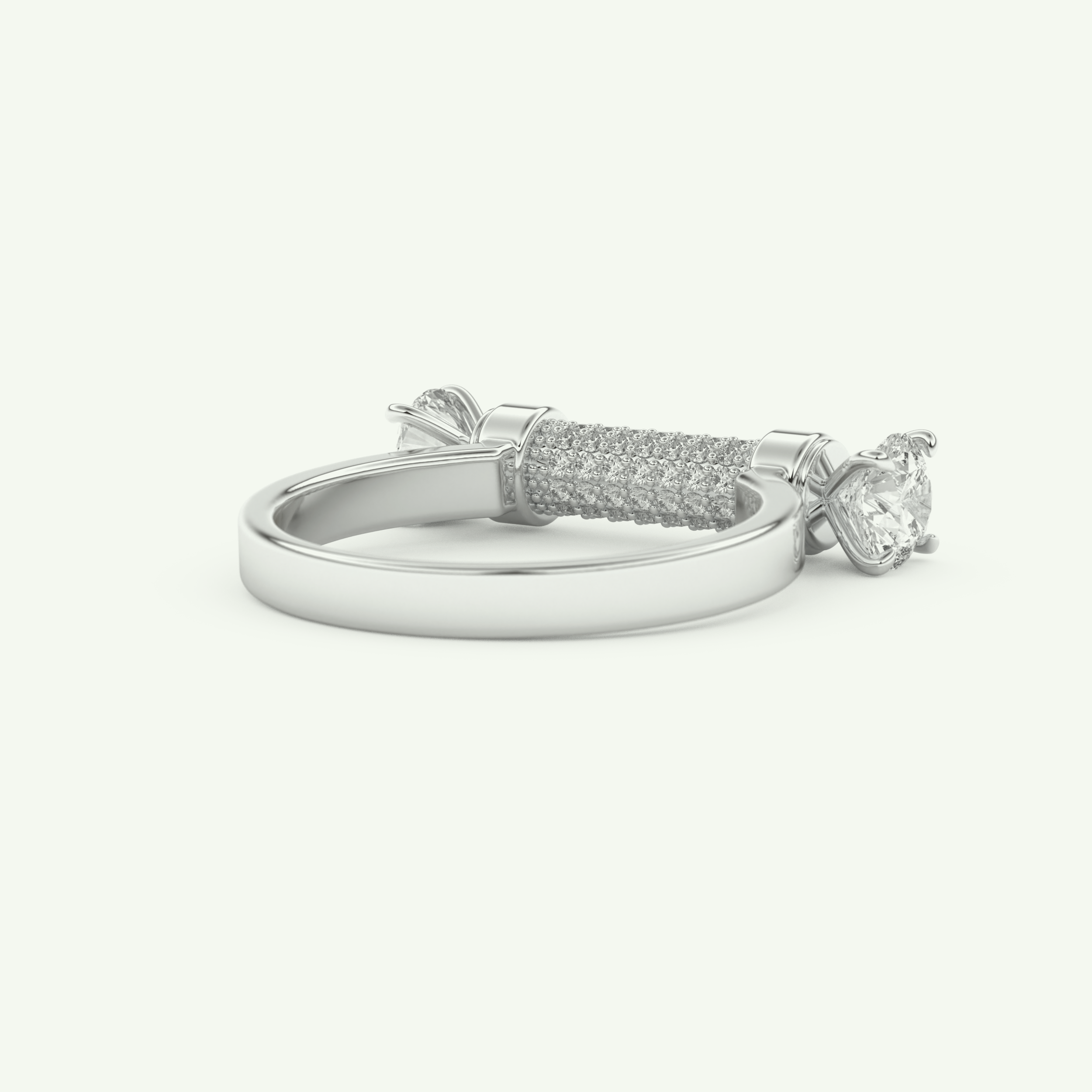 1.07 CT Round Cut Lab-Grown Diamond Wedding Band 15