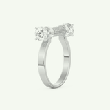 1.07 CT Round Cut Lab-Grown Diamond Wedding Band 16