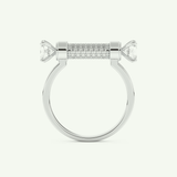 1.07 CT Round Cut Lab-Grown Diamond Wedding Band 17