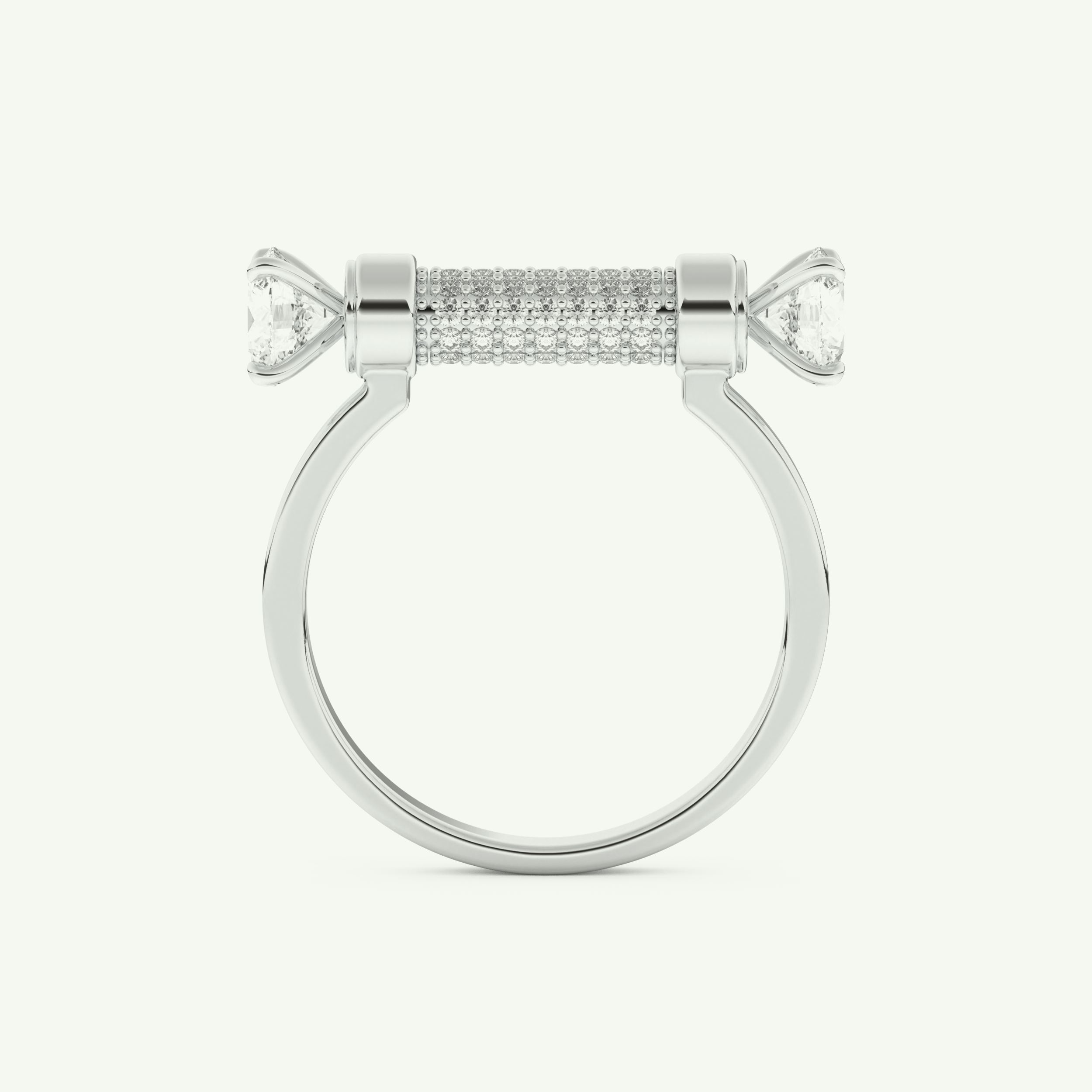 1.07 CT Round Cut Lab-Grown Diamond Wedding Band 17