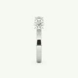 1.07 CT Round Cut Lab-Grown Diamond Wedding Band 18
