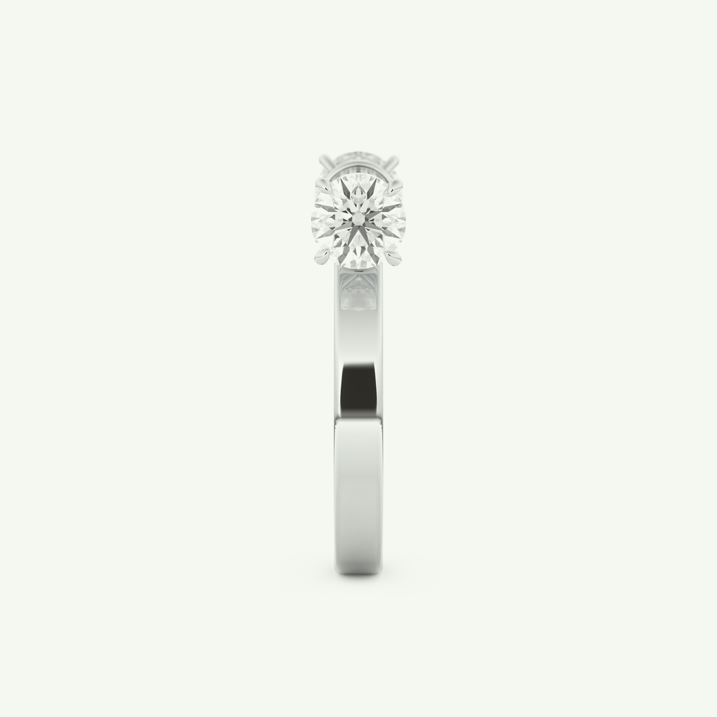1.07 CT Round Cut Lab-Grown Diamond Wedding Band 18
