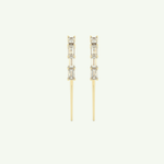 0.77 TCW Straight Baguette Lab-Grown Diamond Drop Earrings 1