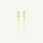 0.77 TCW Straight Baguette Lab-Grown Diamond Drop Earrings 2