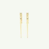 0.77 TCW Straight Baguette Lab-Grown Diamond Drop Earrings 2