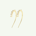 0.77 TCW Straight Baguette Lab-Grown Diamond Drop Earrings 3