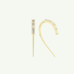 0.77 TCW Straight Baguette Lab-Grown Diamond Drop Earrings 4