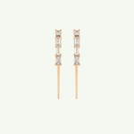 0.77 TCW Straight Baguette Lab-Grown Diamond Drop Earrings 5