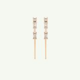 0.77 TCW Straight Baguette Lab-Grown Diamond Drop Earrings 5